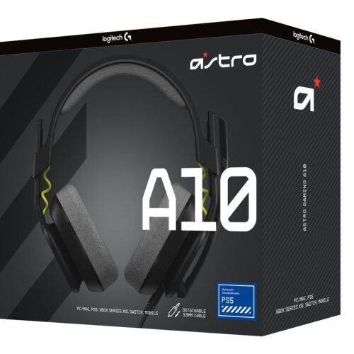 LOGITECH Astro Gaming A10 Gen 2 Headset full size wired 3.5 mm jack black