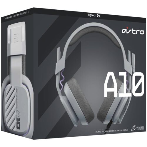 LOGITECH Astro Gaming A10 Gen 2 Headset full size wired 3.5 mm jack grey