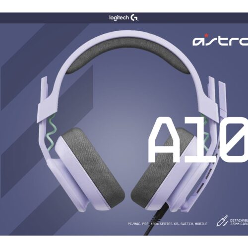 LOGITECH Astro Gaming A10 Gen 2 Headset full size wired 3.5 mm jack lilac