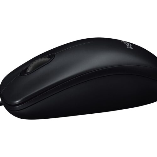 LOGITECH B100 Mouse right and left-handed optical 3 buttons wired USB black