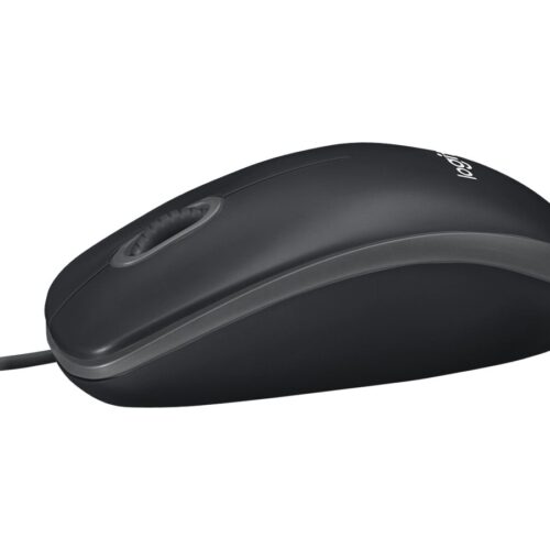 LOGITECH B100 Mouse right and left-handed optical 3 buttons wired USB black