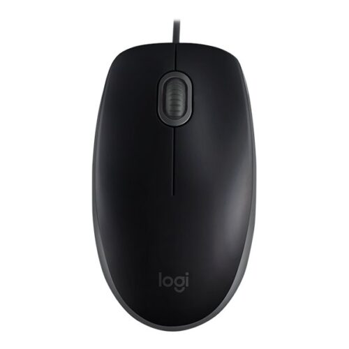 LOGITECH B110 Silent Mouse right and left-handed optical 3 buttons wired USB