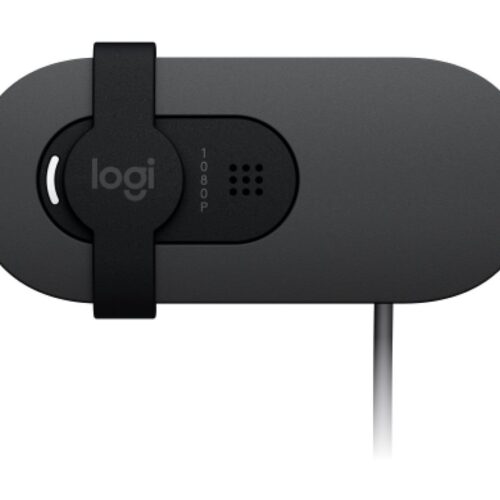 LOGITECH BRIO 100 Webcam colour 2 MP 1920 x 1080 720p 1080p audio wired USB