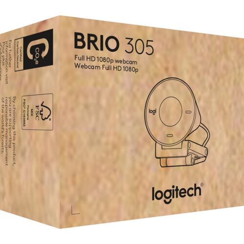 LOGITECH BRIO 305 Webcam colour 2 MP 1920 x 1080 720p 1080p audio USB-C