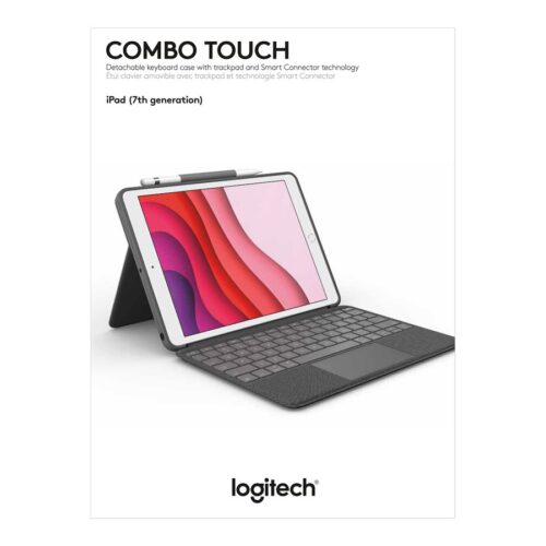 LOGITECH Combo Touch for iPad 7th & 8th generation – Graphite – Fra