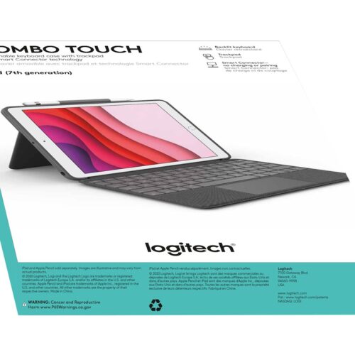 LOGITECH Combo Touch for iPad 7th & 8th generation – Graphite – Fra