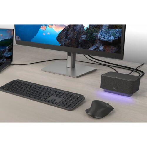 LOGITECH Dock for Teams Docking station USB-C HDMI DP Bluetooth for Room Solution Large