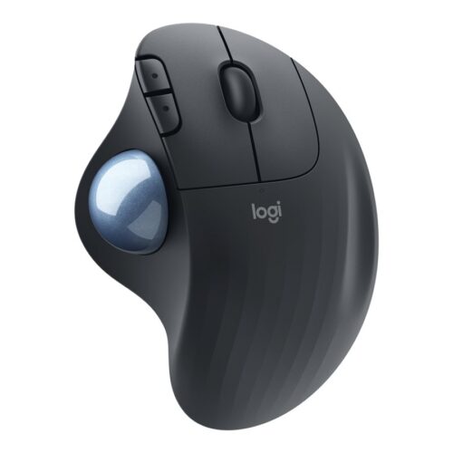 LOGITECH ERGO M575 for Business Trackball right-handed optical 5 buttons wireless Bluetooth Bolt USB receiver graphite