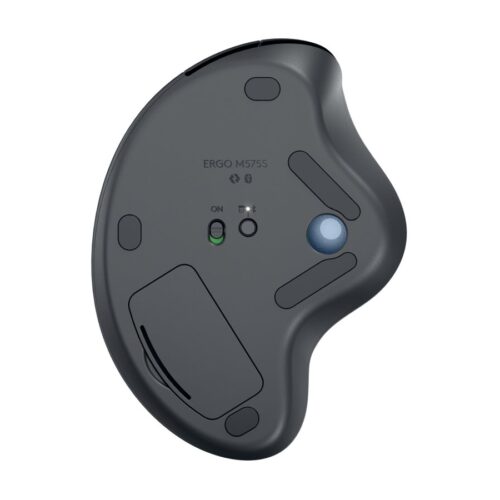 LOGITECH ERGO M575S Wireless Trackball – Graphite + Blue Ball