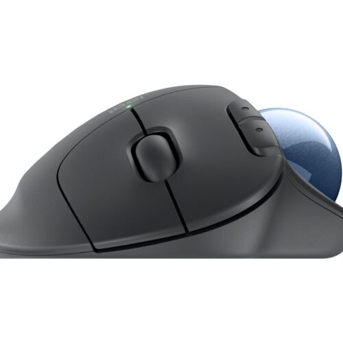 LOGITECH ERGO M575S Wireless Trackball – Graphite + Blue Ball