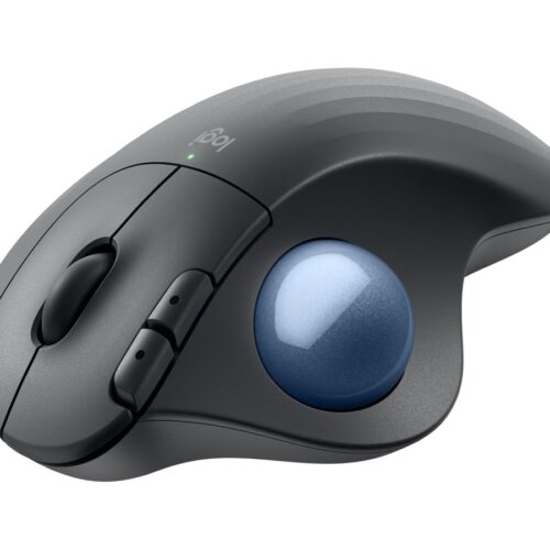 LOGITECH ERGO M575S Wireless Trackball – Graphite + Blue Ball