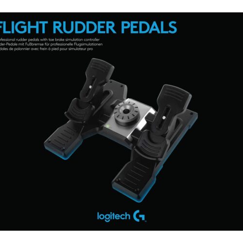LOGITECH Flight Rudder Pedals Pedals wired for PC