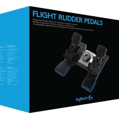 LOGITECH Flight Rudder Pedals Pedals wired for PC