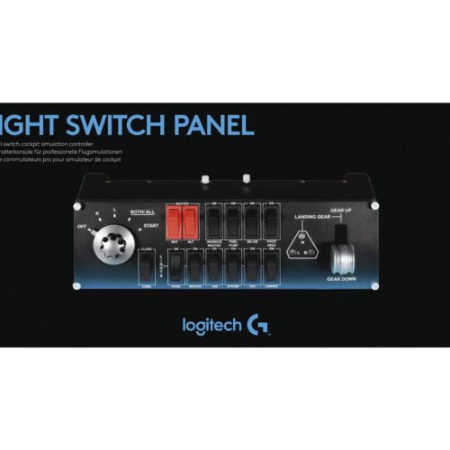 LOGITECH Flight Switch Panel Flight simulator instrument panel wired for PC