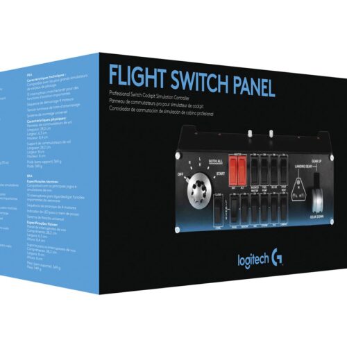 LOGITECH Flight Switch Panel Flight simulator instrument panel wired for PC