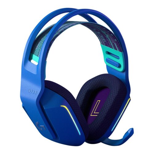 LOGITECH G G733 LIGHTSPEED Wireless RGB Gaming Headset Headset full size 2.4 GHz wireless blue