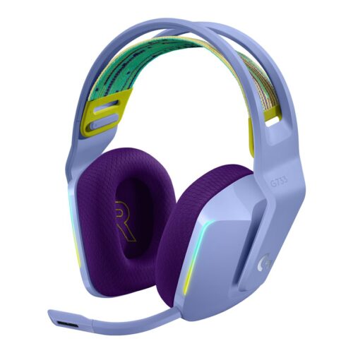 LOGITECH G G733 LIGHTSPEED Wireless RGB Gaming Headset Headset full size 2.4 GHz wireless lilac