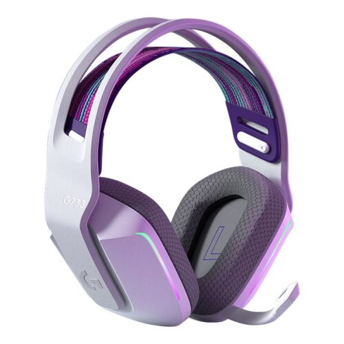 LOGITECH G G733 LIGHTSPEED Wireless RGB Gaming Headset Headset full size 2.4 GHz wireless white