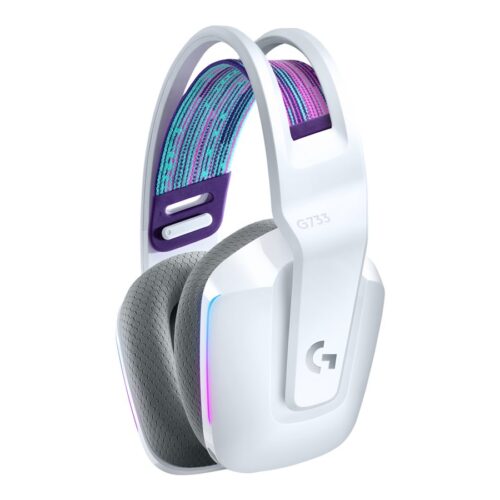 LOGITECH G G733 LIGHTSPEED Wireless RGB Gaming Headset Headset full size 2.4 GHz wireless white