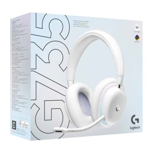 LOGITECH G G735 Headset full size Bluetooth / LIGHTSPEED wireless 3.5 mm jack white mist
