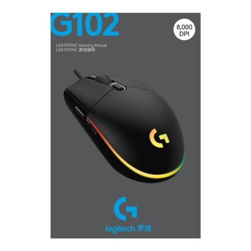 LOGITECH G102 LIGHTSYNC – BLACK – EER