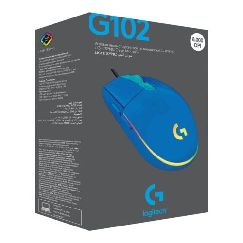 LOGITECH G102 Lightsync Blue EER