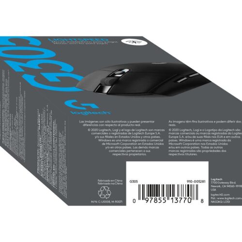 LOGITECH G305 Recoil Gaming Mouse – BLACK – EER2