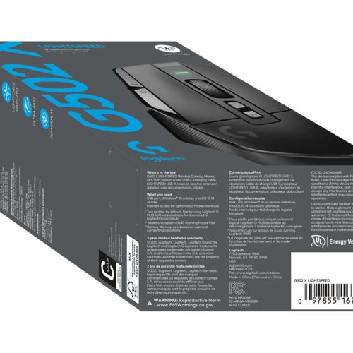 LOGITECH G502 X LIGHTSPEED – BLACK/CORE – EER2