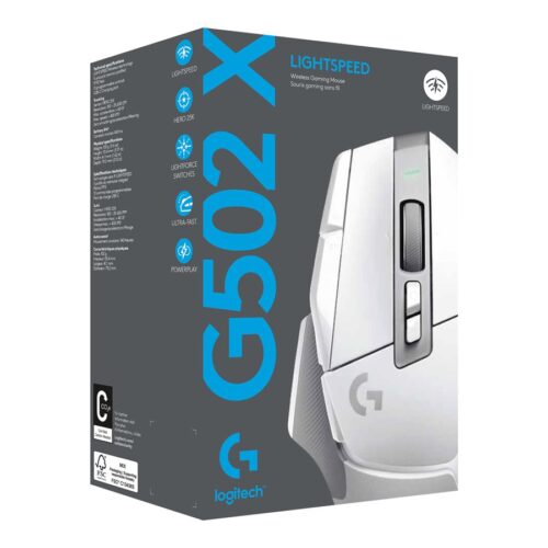 LOGITECH G502 X LIGHTSPEED – WHITE/CORE – EER2