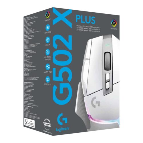 LOGITECH G502 X PLUS – WHITE/PREMIUM – EER2
