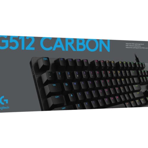 LOGITECH G512 Carbon Lightsync RGB Mechanical Gaming Keyboard with GX Brown switches Carbon FRA Central