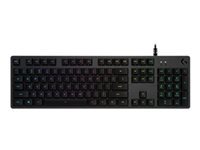 LOGITECH G512 Carbon Lightsync RGB Mechanical Gaming Keyboard with GX Brown switches Carbon FRA Central
