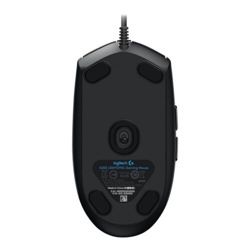 LOGITECH Gaming Mouse G203 LIGHTSYNC Mouse optical 6 buttons wired USB blue