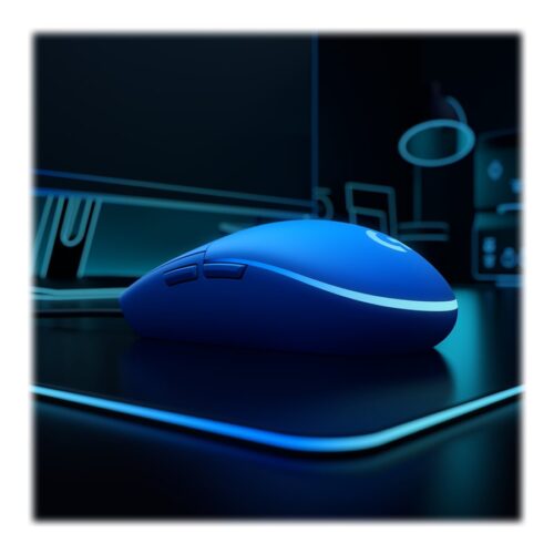 LOGITECH Gaming Mouse G203 LIGHTSYNC Mouse optical 6 buttons wired USB blue