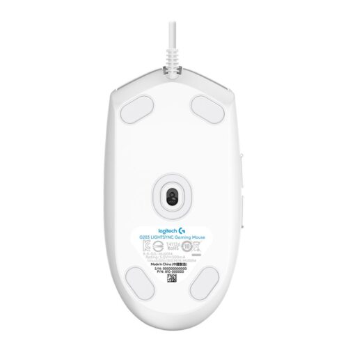 LOGITECH Gaming Mouse G203 LIGHTSYNC Mouse optical 6 buttons wired USB white