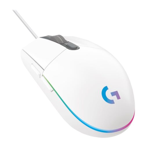 LOGITECH Gaming Mouse G203 LIGHTSYNC Mouse optical 6 buttons wired USB white
