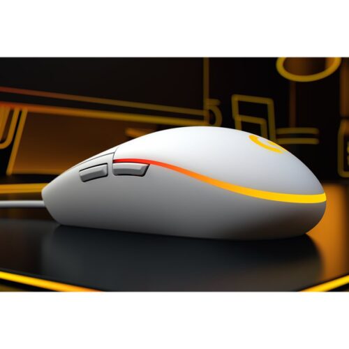 LOGITECH Gaming Mouse G203 LIGHTSYNC Mouse optical 6 buttons wired USB white