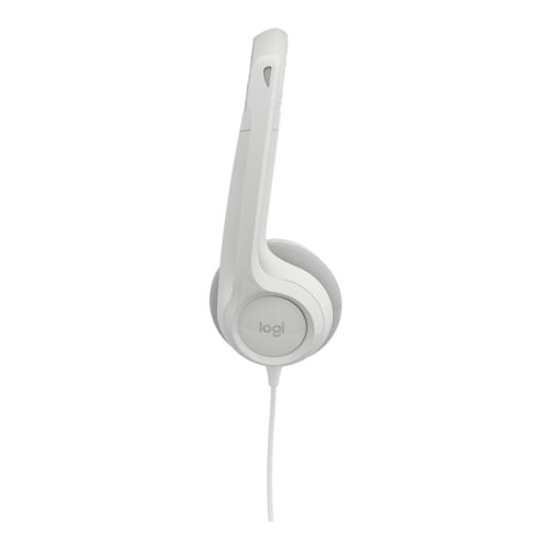 LOGITECH H390 Headset on-ear wired USB-A off-white