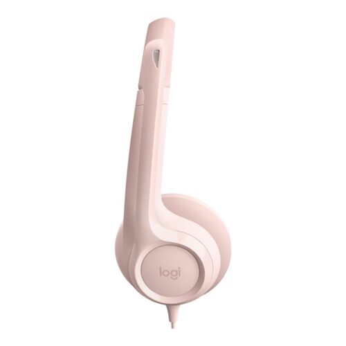 LOGITECH H390 Headset on-ear wired USB-A rose