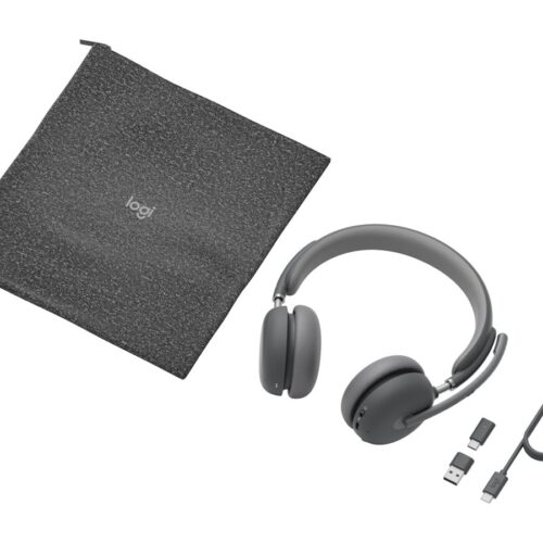 LOGITECH HEADSET – Zone Wireless 2 UC – GRAPHITE TEAMS – 2.4GHZ/BT – EMEA-914 – A00174 A00172 NO STAND
