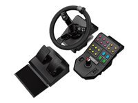 LOGITECH Heavy Equipment G-Series wheel and pedals set wired for PC