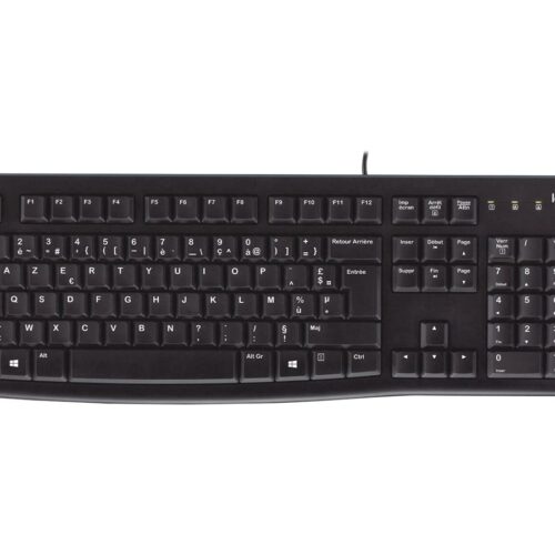 LOGITECH K120 Corded Keyboard black USB (FRA)
