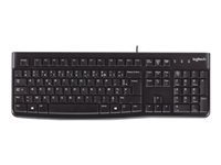LOGITECH K120 Corded Keyboard black USB (FRA)