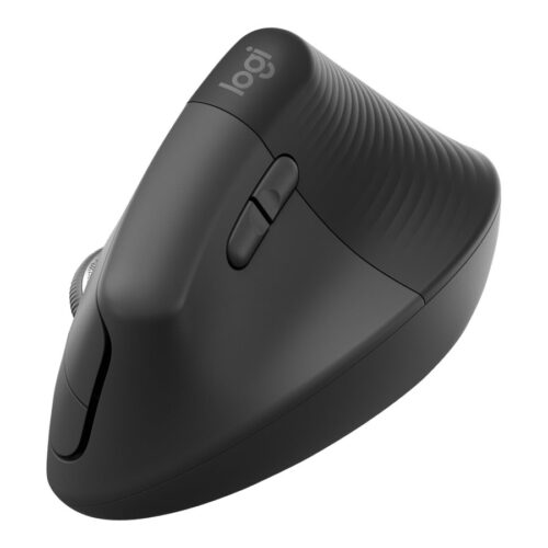 LOGITECH Lift for Business Vertical mouse ergonomic 6 buttons wireless Bluetooth 2.4 GHz Bolt USB receiver graphite