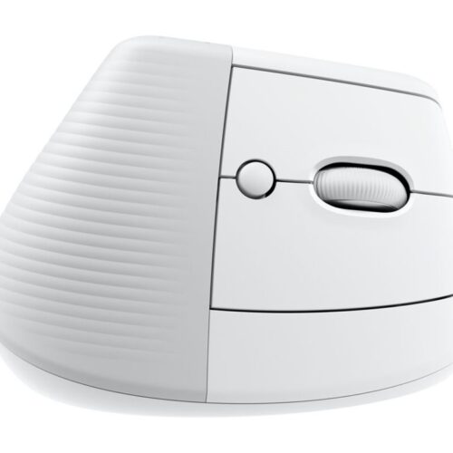 LOGITECH Lift for Business Vertical mouse ergonomic 6 buttons wireless Bluetooth 2.4 GHz Bolt USB receiver off-white