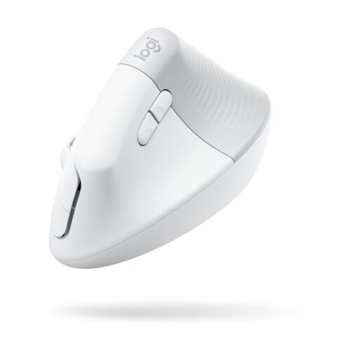 LOGITECH Lift for Business Vertical mouse ergonomic 6 buttons wireless Bluetooth 2.4 GHz Bolt USB receiver off-white