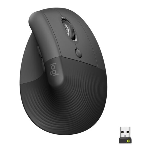 LOGITECH Lift Vertical Ergonomic Mouse Vertical mouse ergonomic optical 6 buttons wireless Bluetooth 2.4 GHz Bolt USB