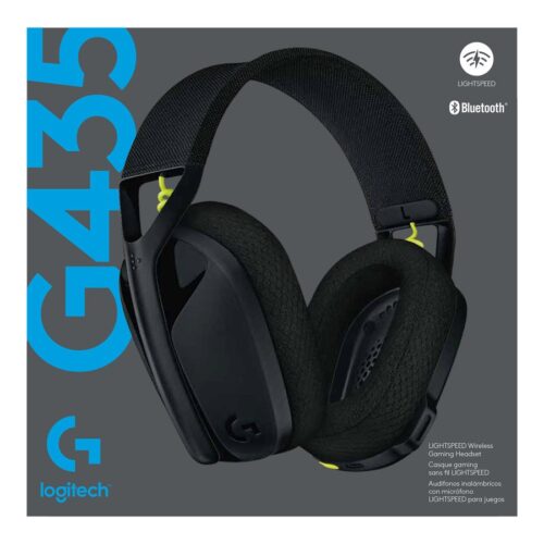 LOGITECH Lightspeed G435 Headset full size Bluetooth / 2.4 GHz radio frequency wireless black Discord Certified