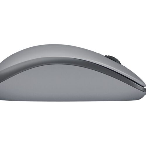 LOGITECH M110 Silent Mouse right and left-handed optical 3 buttons wired USB-A mid grey