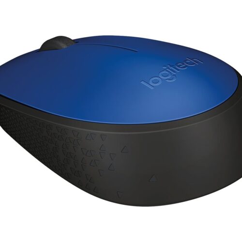 LOGITECH M171 Mouse right and left-handed wireless 2.4 GHz USB wireless receiver black blue
